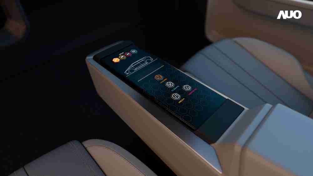 万利以人性化设计打造多变形态中控显示(Morphing Center Control)，，，，不使用时仅平面显示信息，，进行操作时，，，显示器则会动态隆起，，，，转变成3D实体按钮，，，，并有触觉回馈，，，展示人机互动新体验