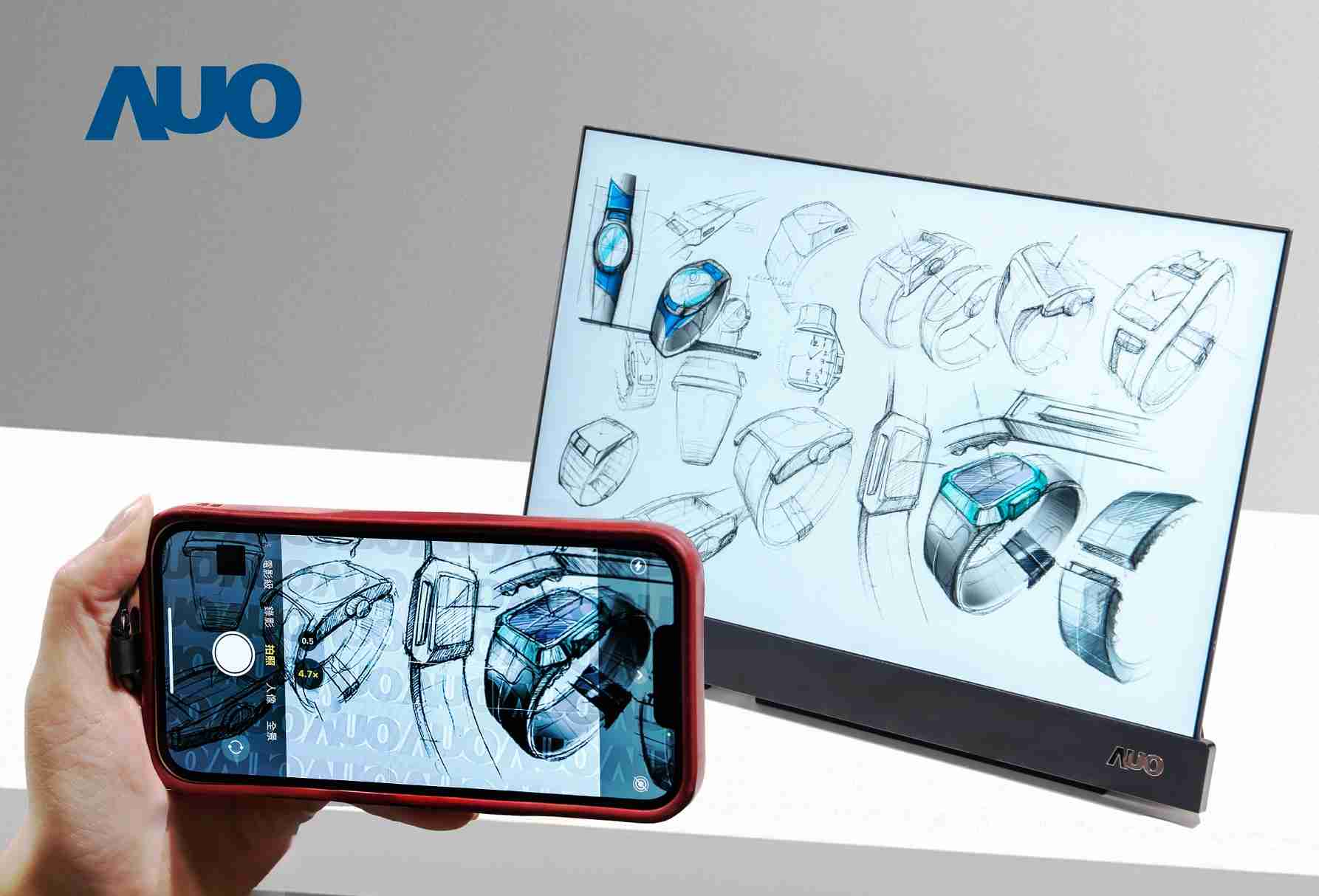 万利16吋防窥显示器，，，采用人眼无法察觉、、相机拍摄时才显现的隐藏式水印技术，，，，未来可结合AI镜头侦测周围环境，，，实时开启或关闭水印，，，，大幅提升在公共场域使用显示器的安全性